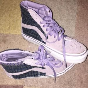 Super Rare Lavender And Green Tweed Vans - image 1